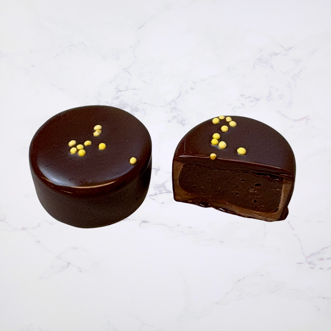 Chokladpralin - Banantryffel - Mörk