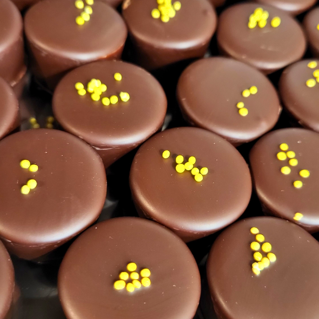 Chokladpralin - Banantryffel - Mörk