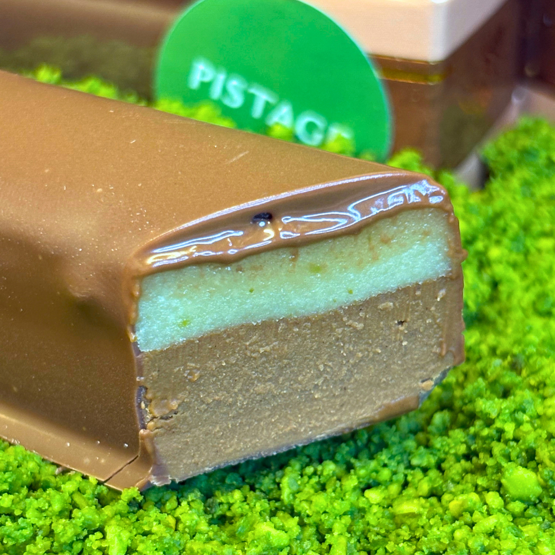 Pistage - Marsipan med nötnougat, NU 50% STÖRRE!