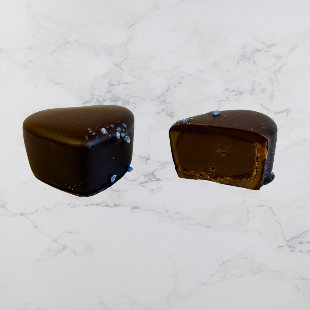 Chokladpralin - Citron/violtryffel