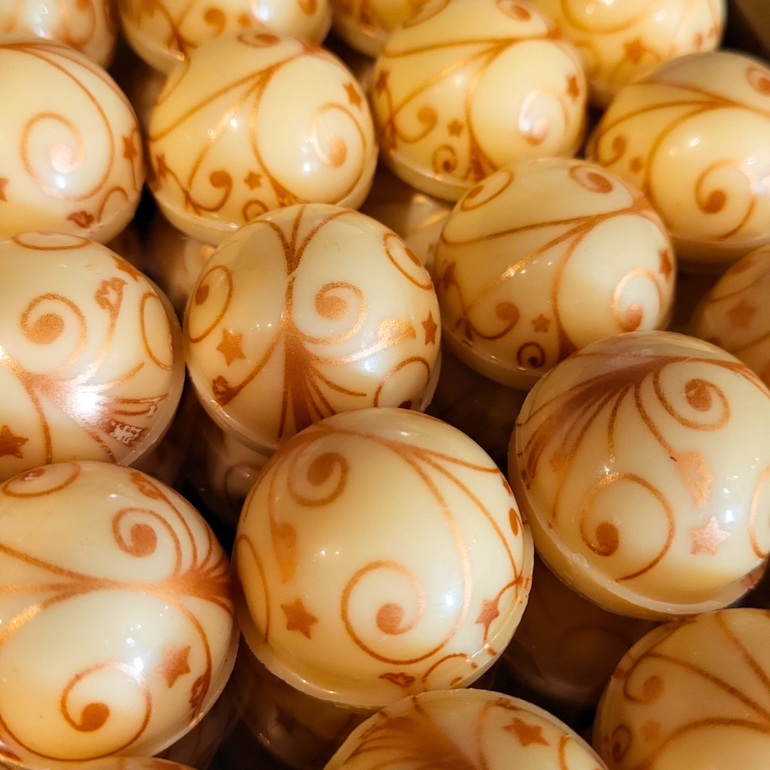 Pralin - Apelsintryffel - vit choklad