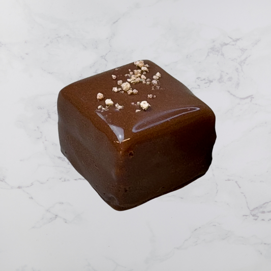 Chokladpralin - Marsipan/nötnougat